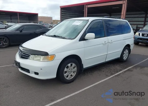 2002 Honda Odyssey Ex-L from USA, damaged, VIN 5FNRL18042B018501